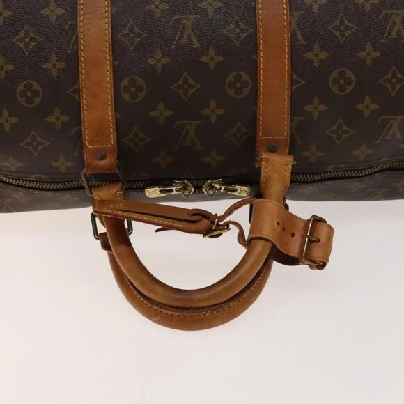 LOUIS VUITTON Monogram Keepall 55 Boston Bag M41424 LV Auth 140035 - Picture 8 of 16